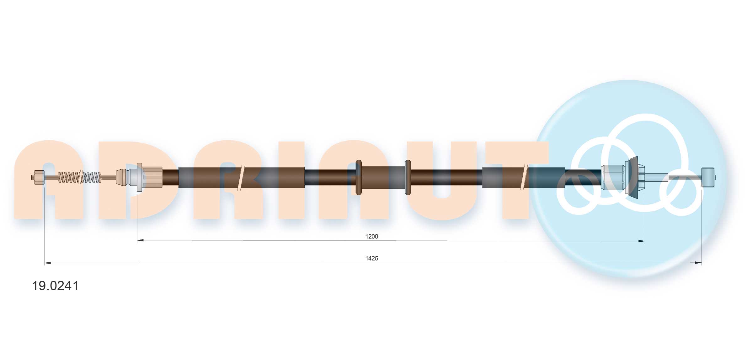 Cable Pull, parking brake (19.0241)