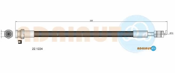 Brake Hose (22.1224)