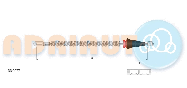 Cable Pull, parking brake (33.0277)