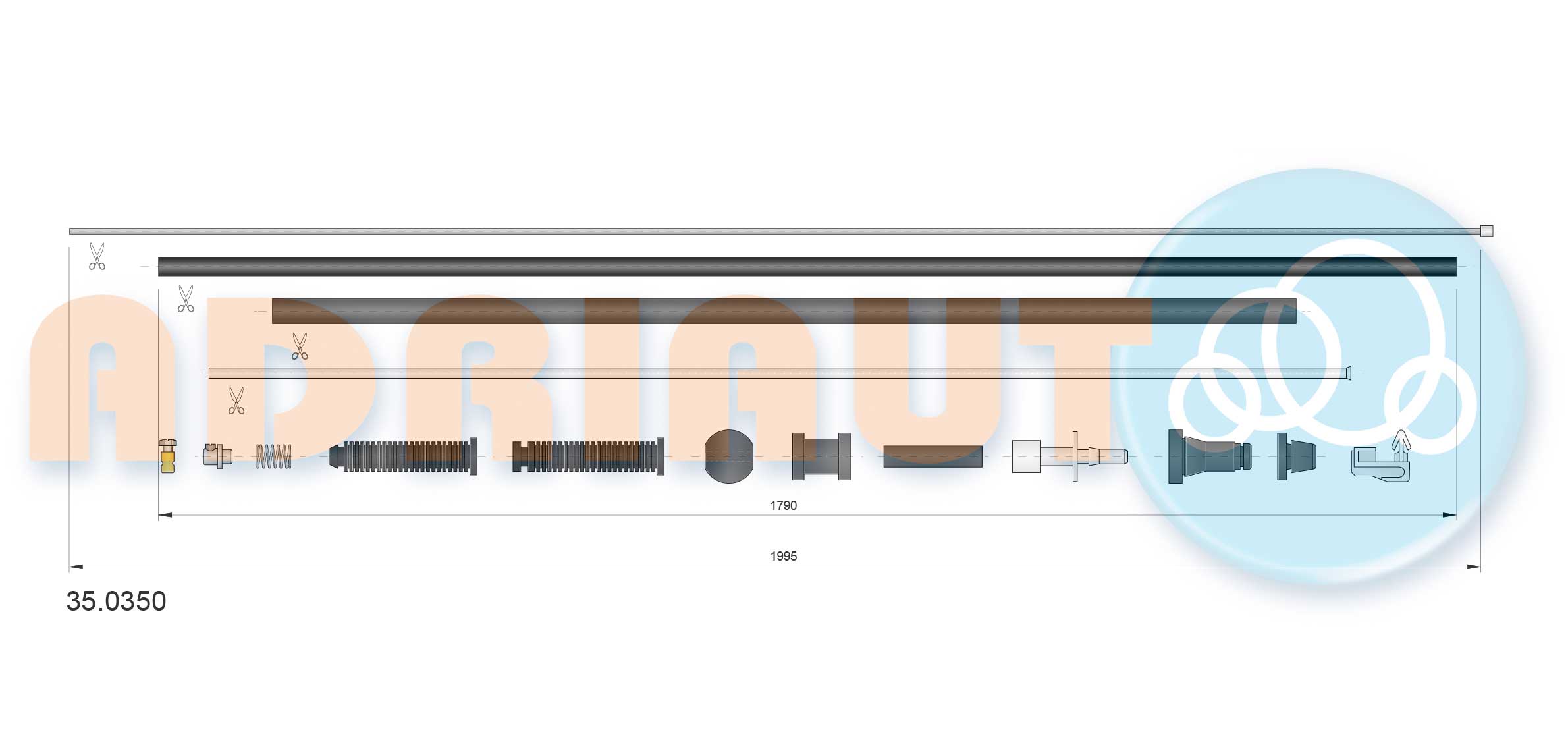 Accelerator Cable (35.0350)