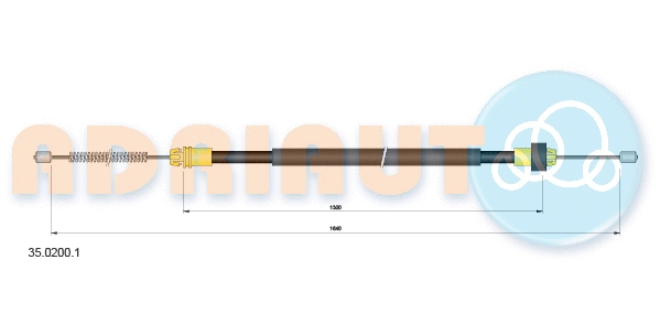 Cable Pull, parking brake (35.0200.1)