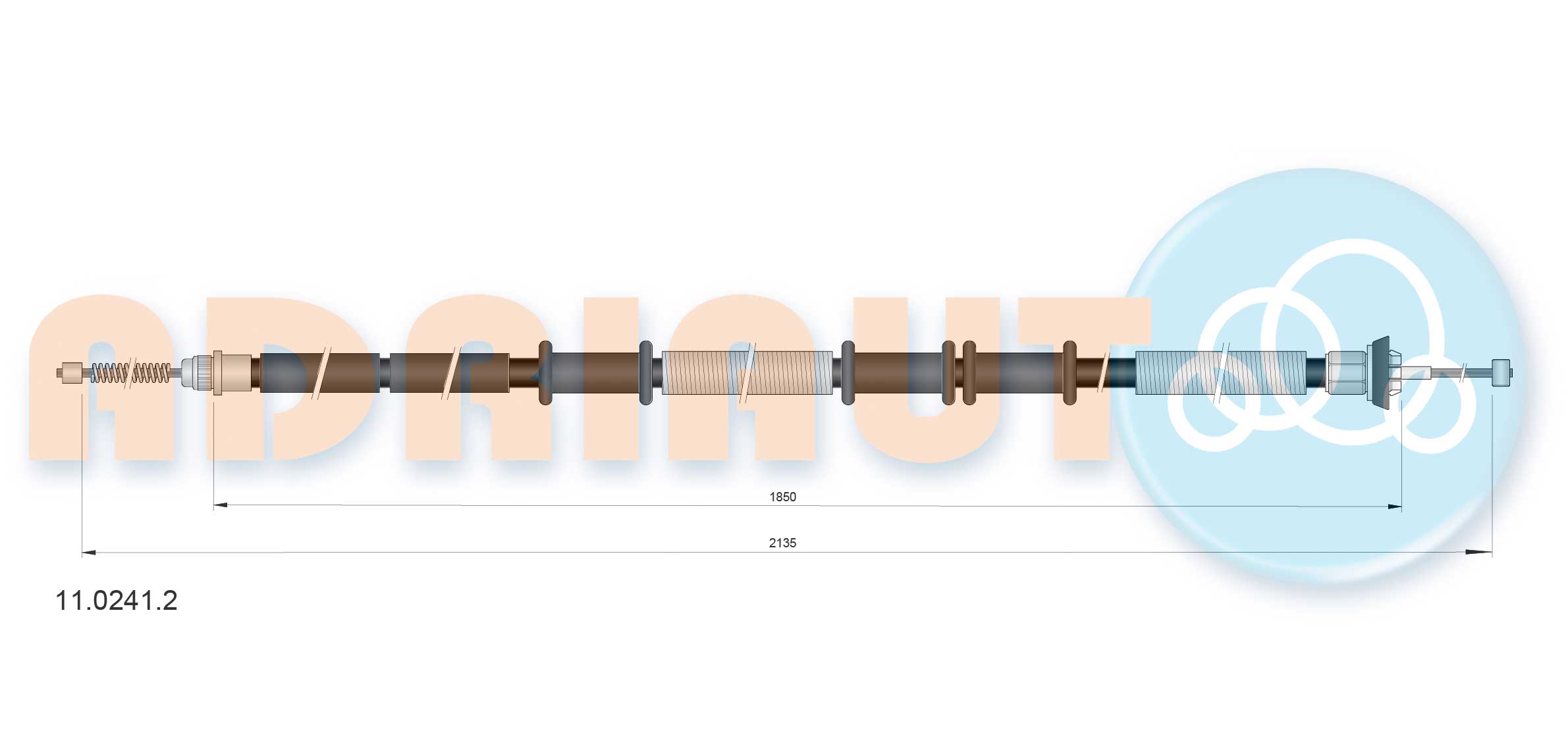 Cable Pull, parking brake (11.0241.2)