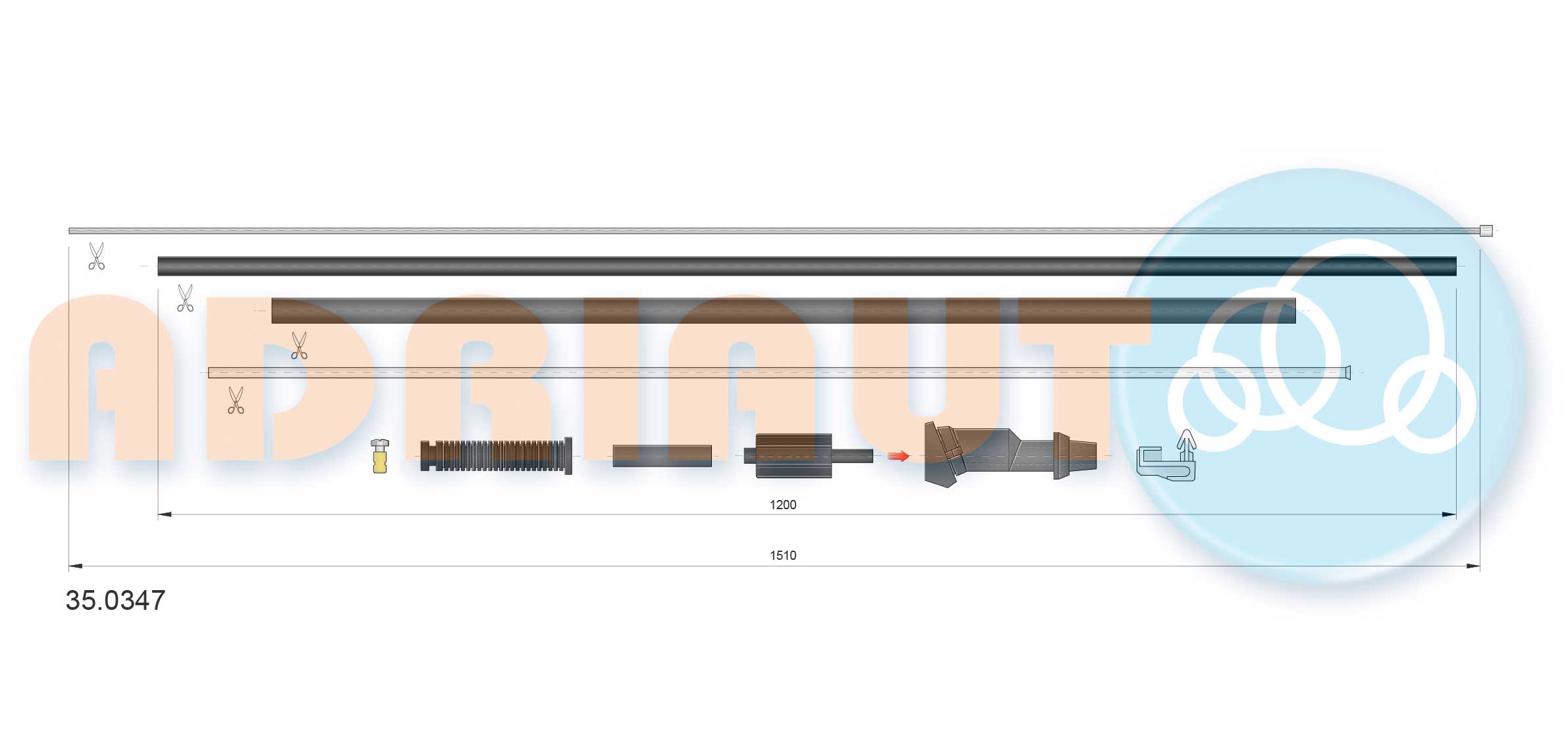 Accelerator Cable (35.0347)