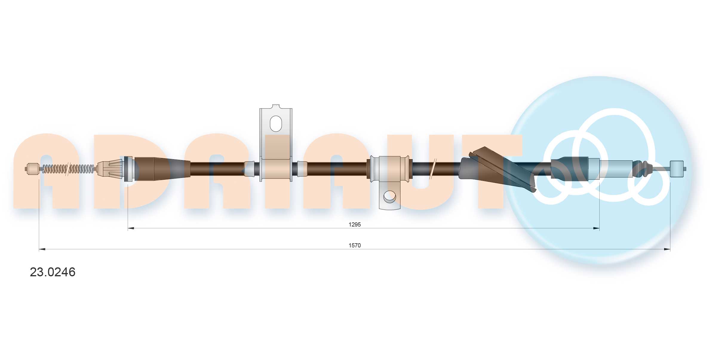 Cable Pull, parking brake (23.0246)