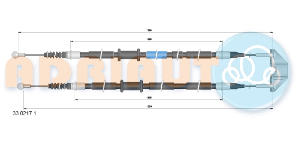 Cable Pull, parking brake (33.0217.1)