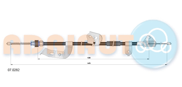 Cable Pull, parking brake (07.0282)