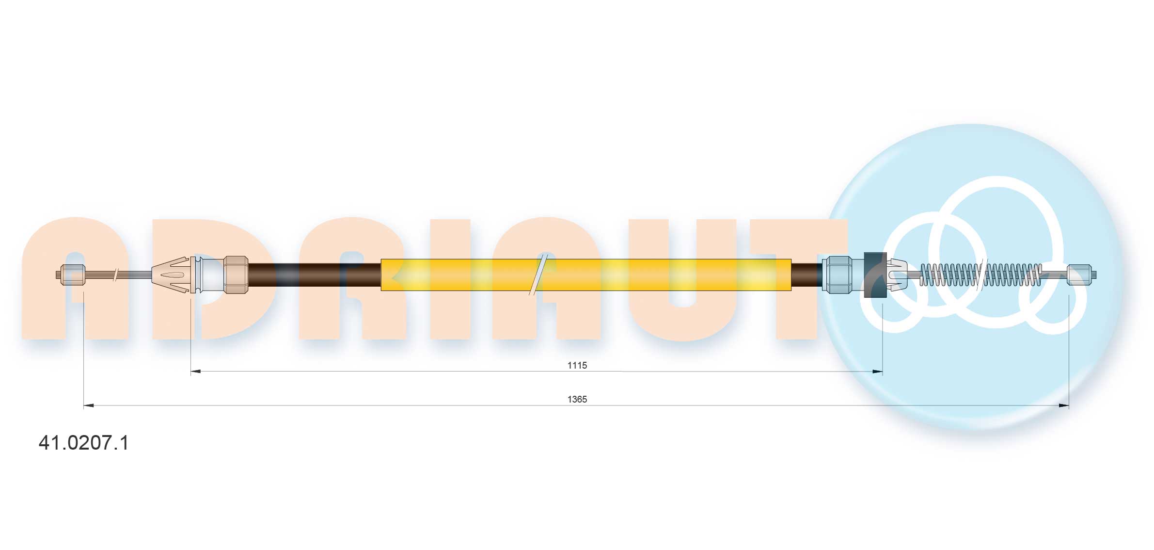 Cable Pull, parking brake (41.0207.1)
