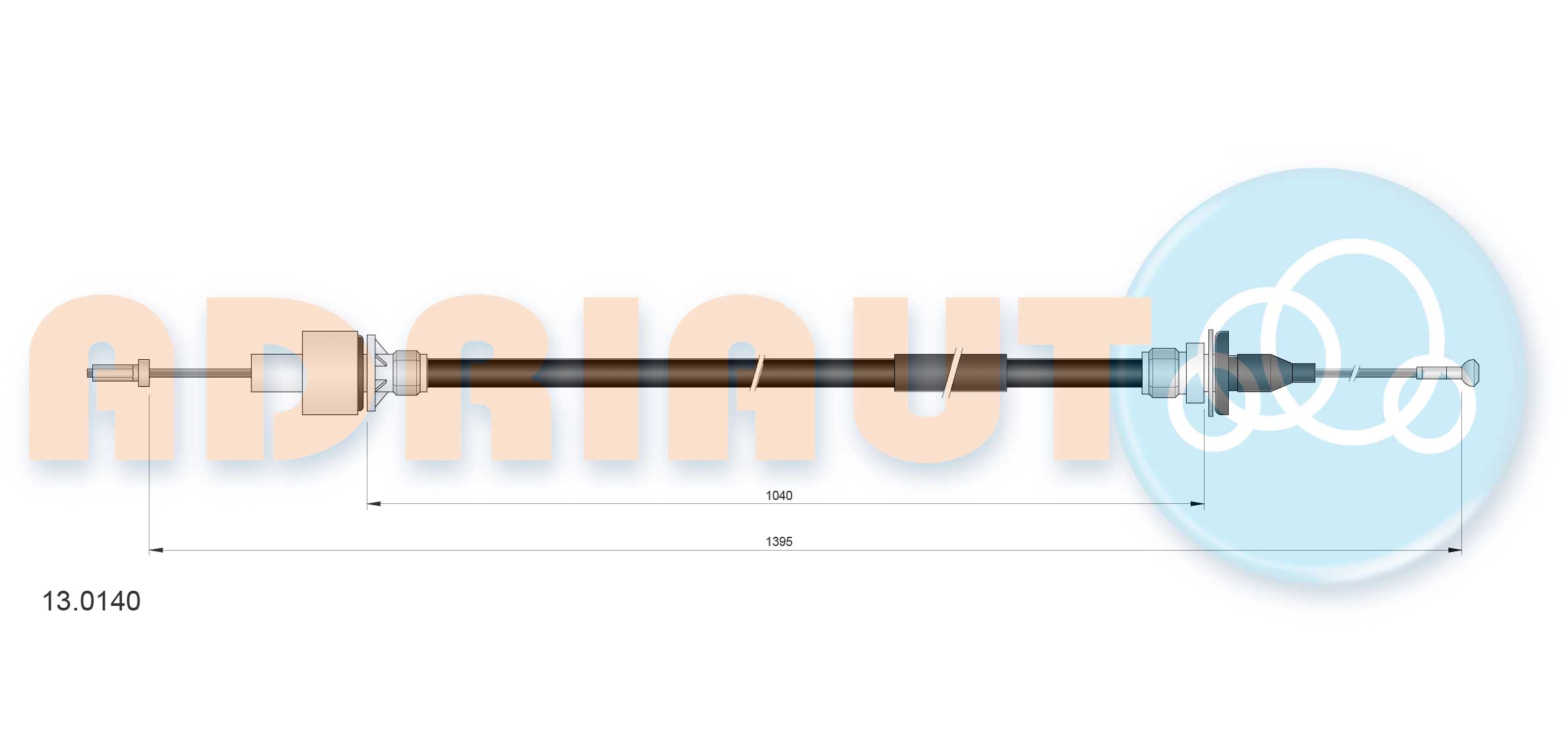 Cable Pull, clutch control (13.0140)