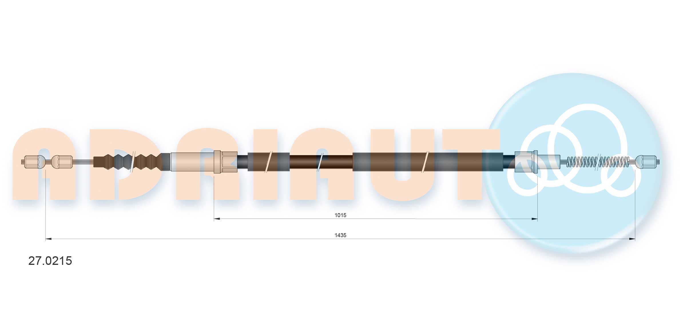 Cable Pull, parking brake (27.0215)