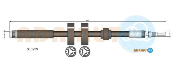 Brake Hose (35.1233)
