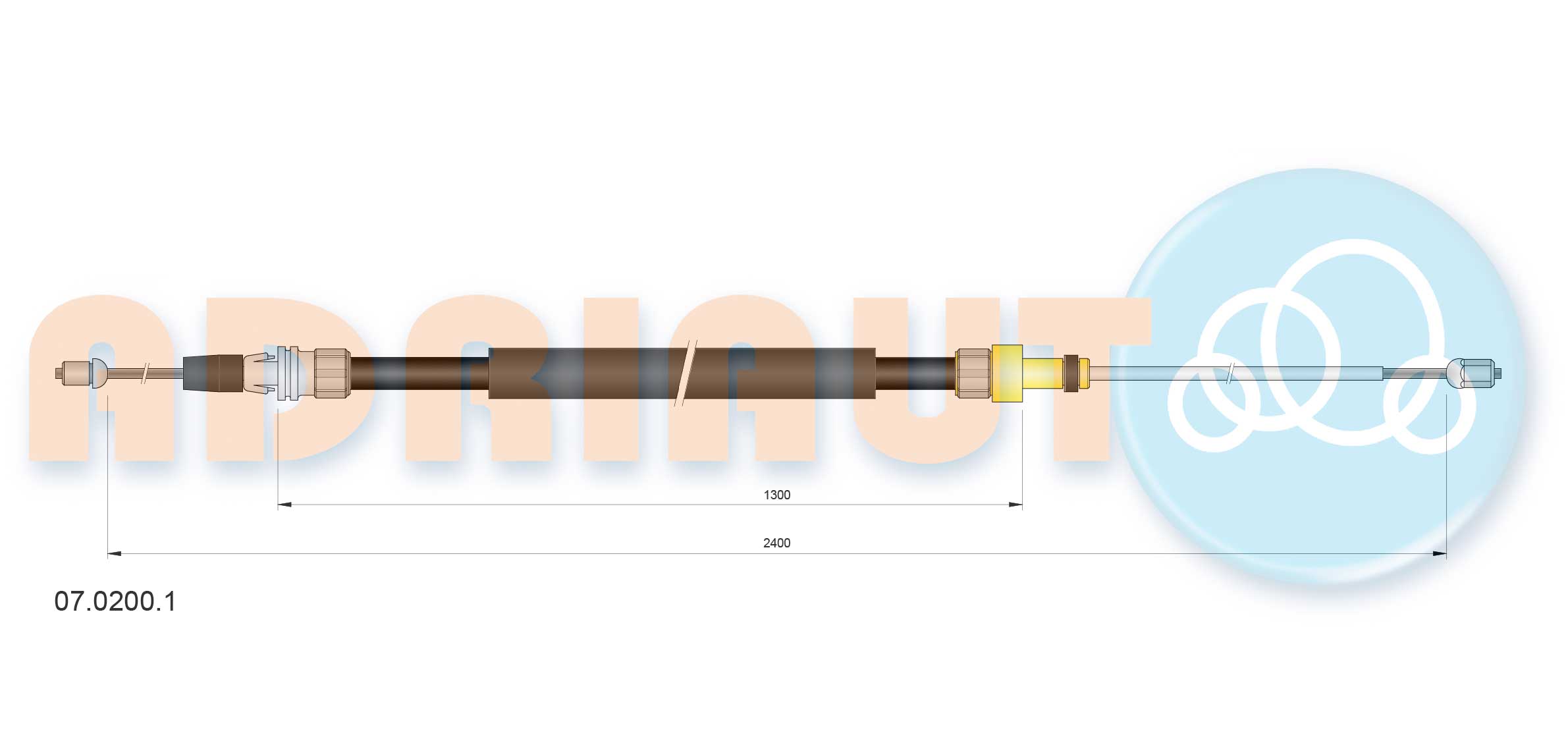 Cable Pull, parking brake (07.0200.1)