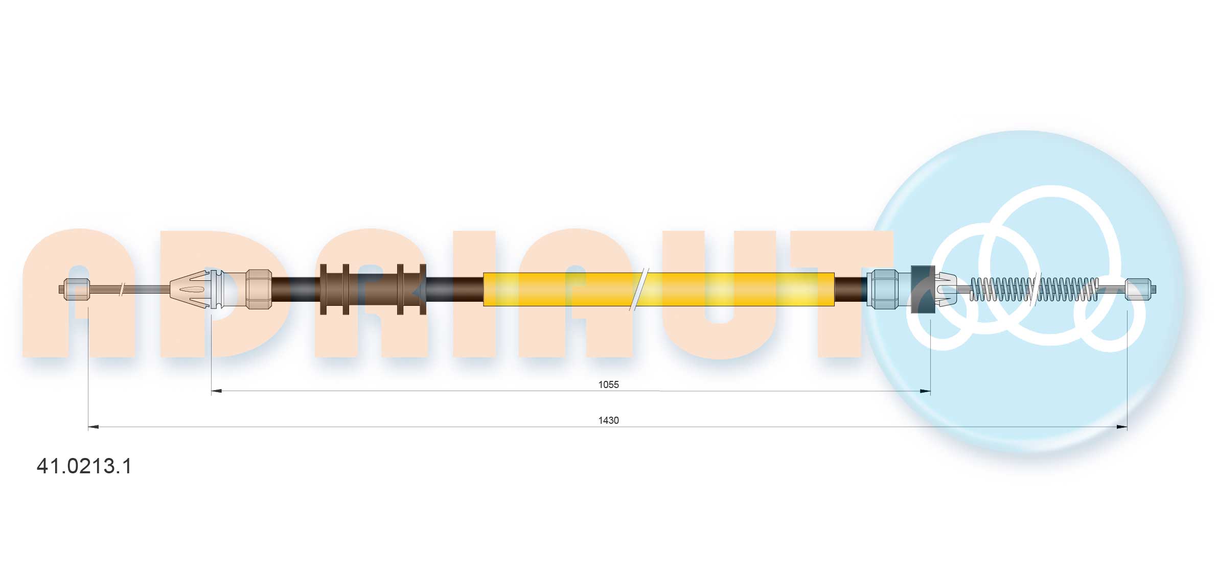 Cable Pull, parking brake (41.0213.1)