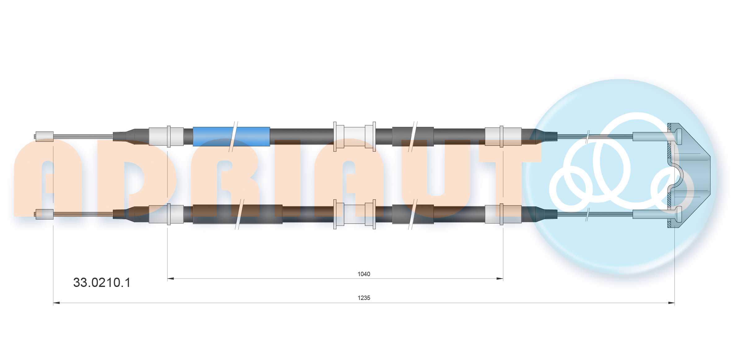 Cable Pull, parking brake (33.0210.1)