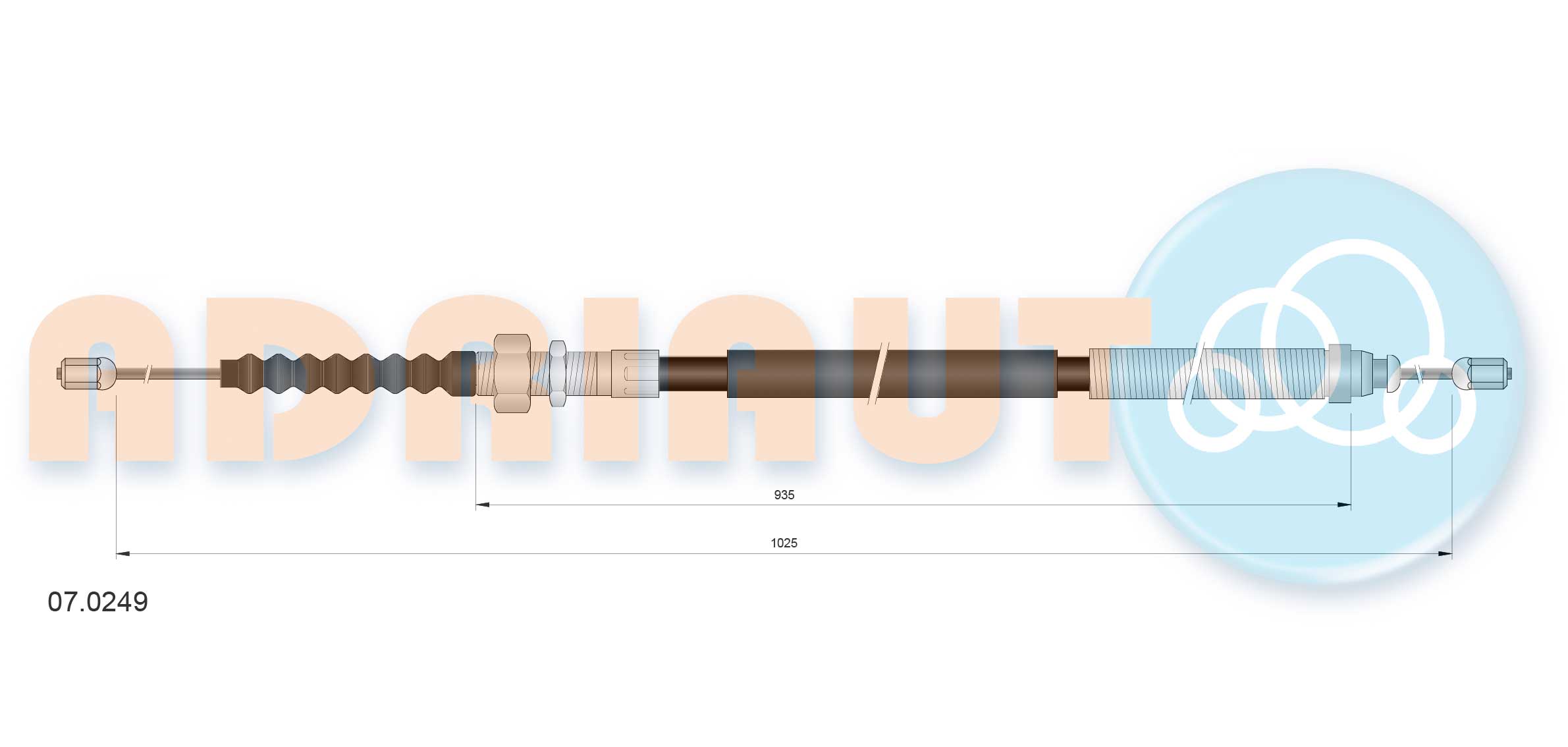 Cable Pull, parking brake (07.0249)