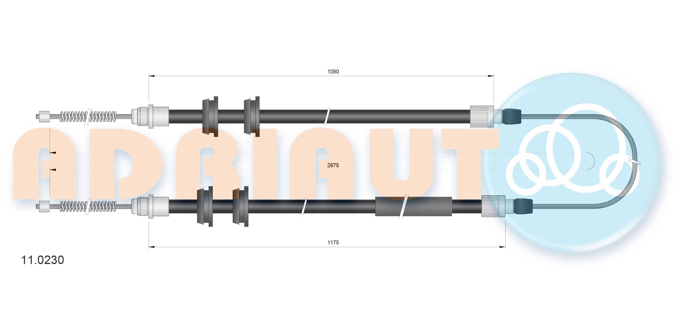 Cable Pull, parking brake (11.0230)