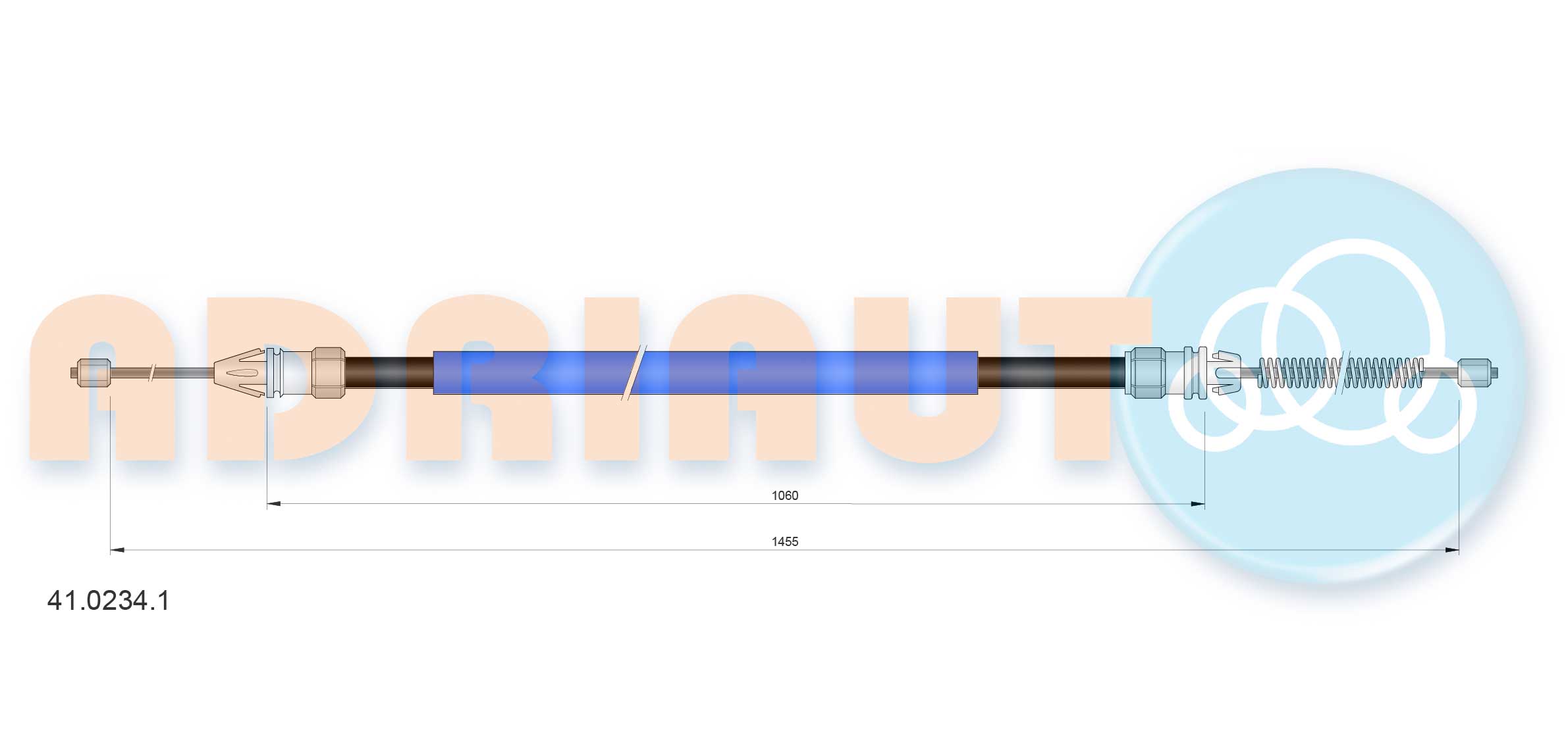Cable Pull, parking brake (41.0234.1)
