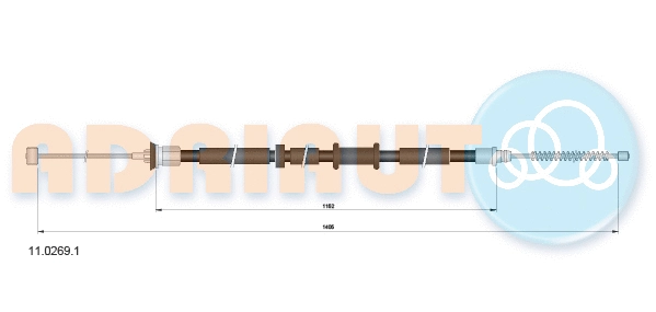 Cable Pull, parking brake (11.0269.1)