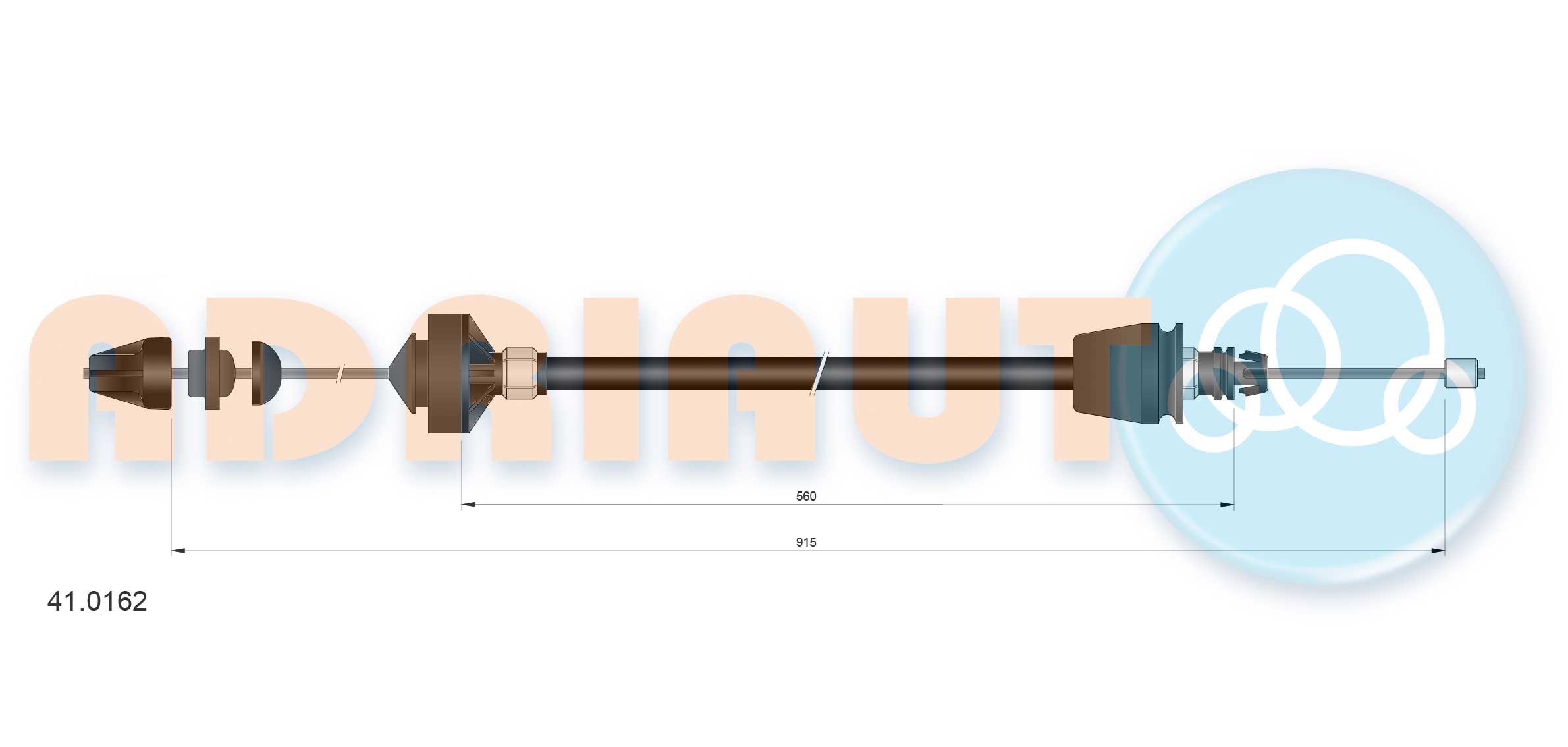 Cable Pull, clutch control (41.0162)