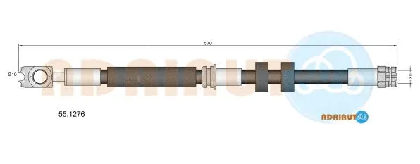 Brake Hose (55.1276)