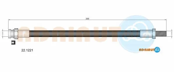 Brake Hose (22.1221)