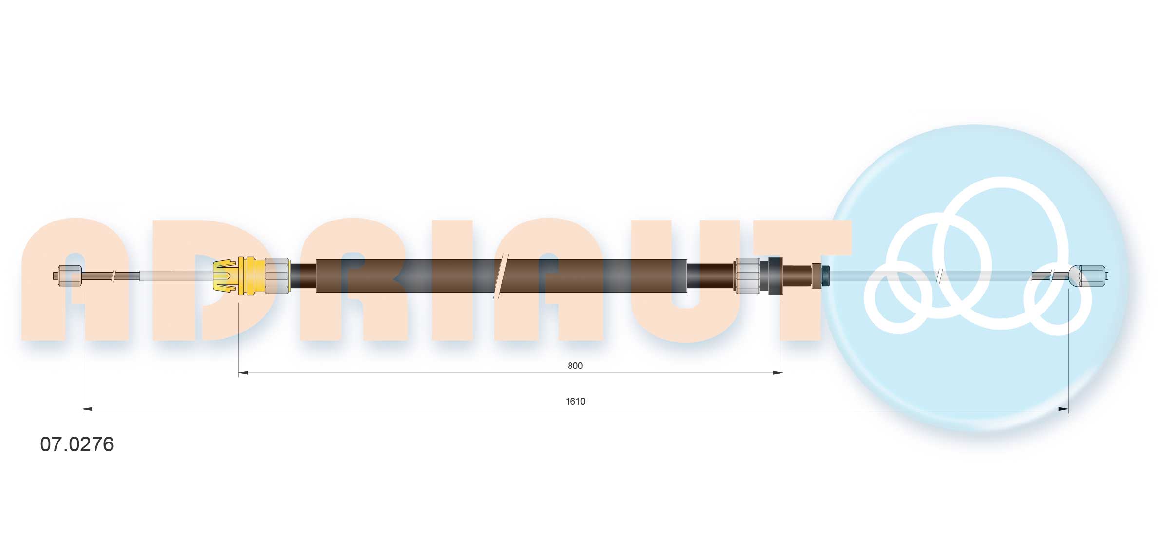 Cable Pull, parking brake (07.0276)