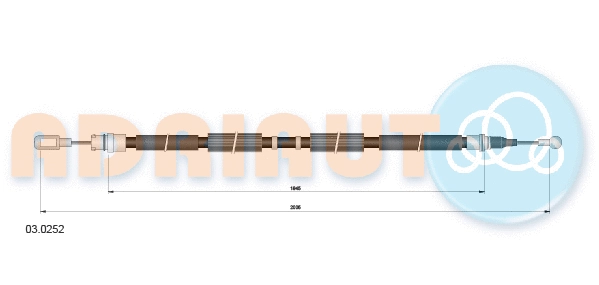 Cable Pull, parking brake (03.0252)