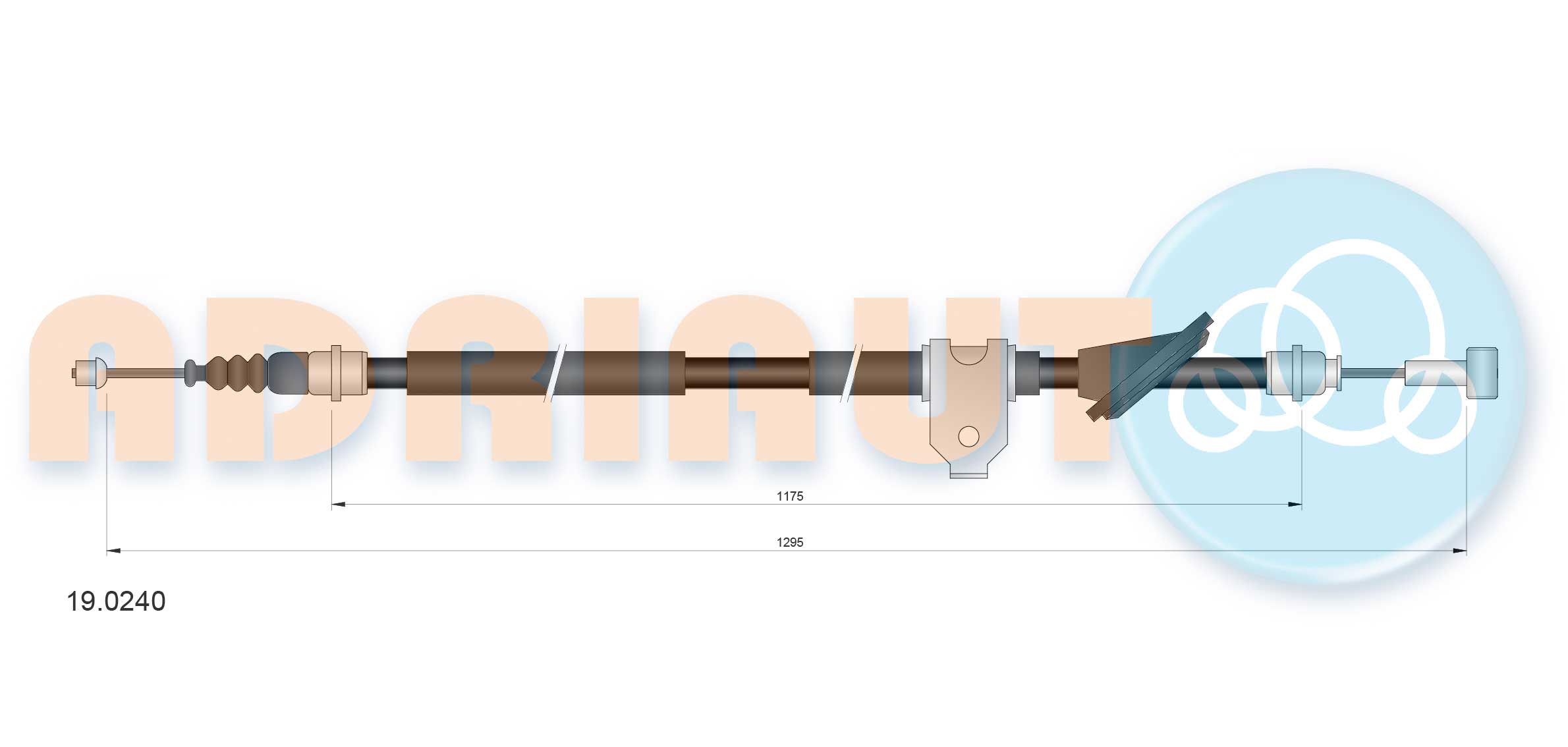 Cable Pull, parking brake (19.0240)