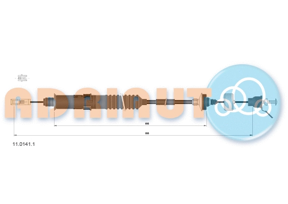 Cable Pull, clutch control (11.0141.1)