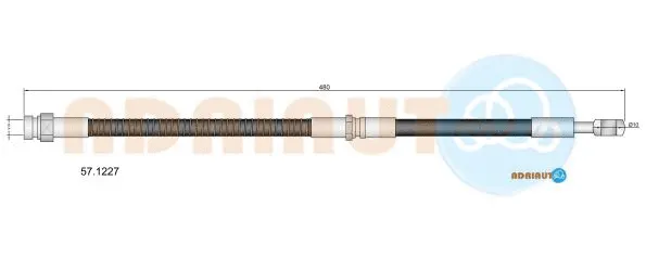 Brake Hose (57.1227)