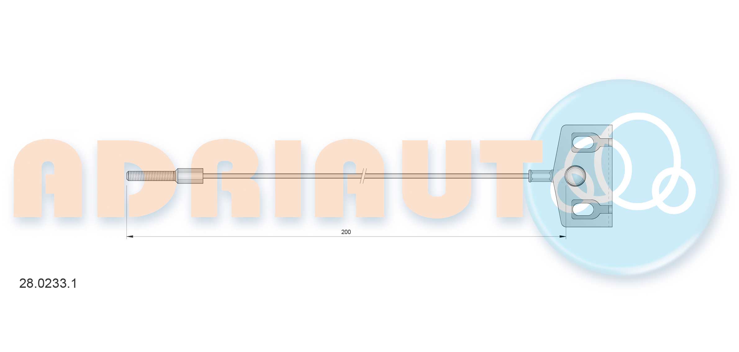 Cable Pull, parking brake (28.0233.1)