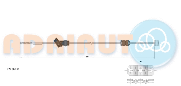 Cable Pull, parking brake (09.0268)