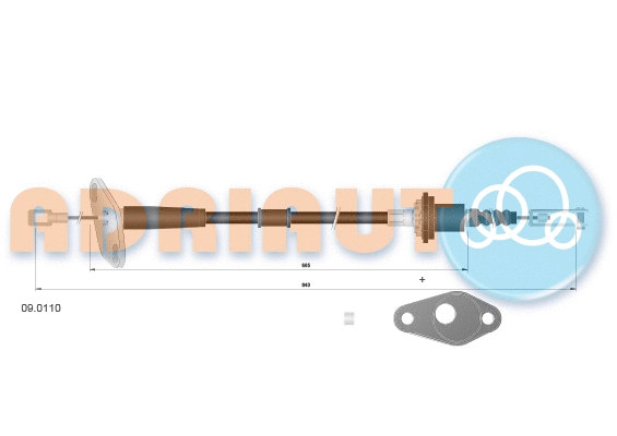 Cable Pull, clutch control (09.0110)