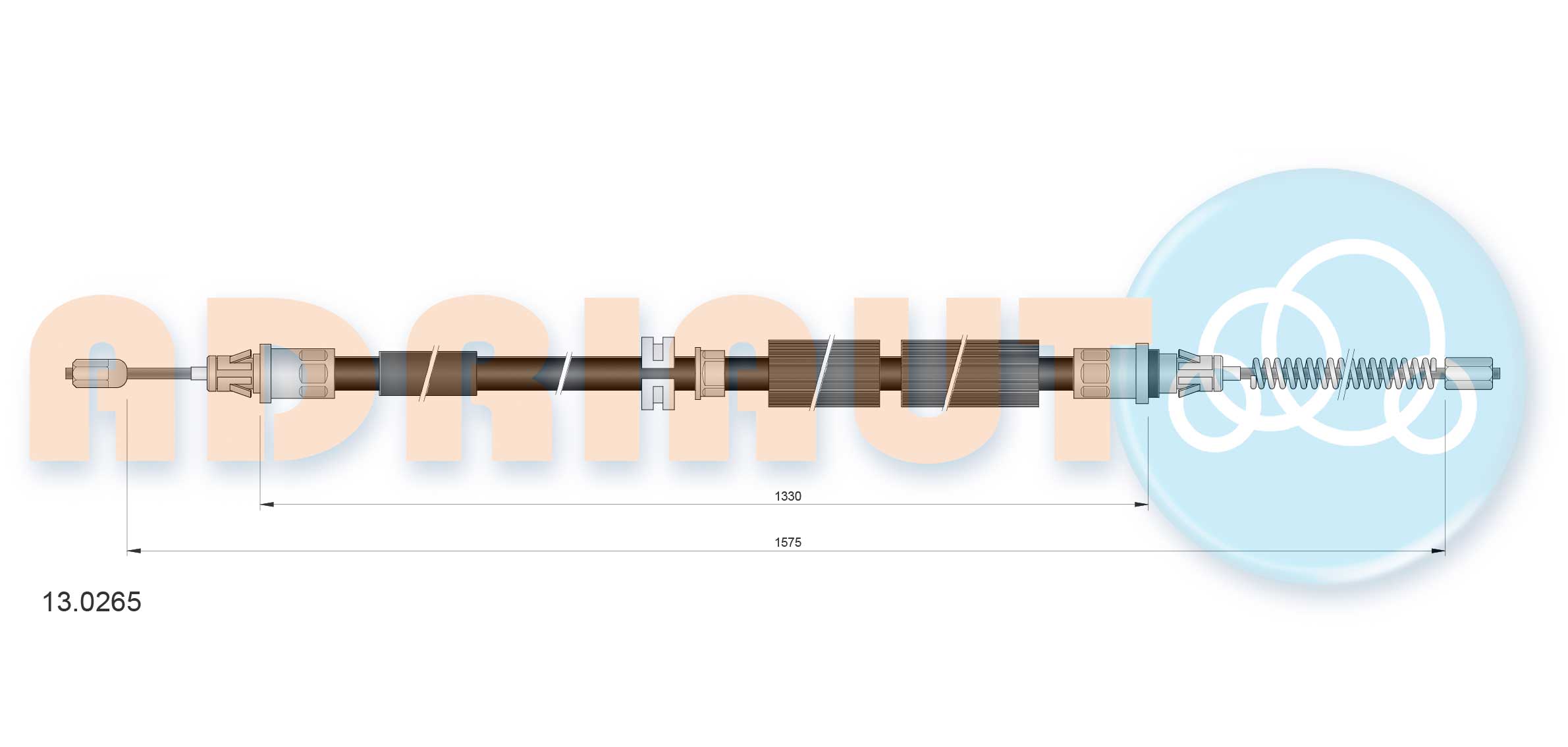 Cable Pull, parking brake (13.0265)