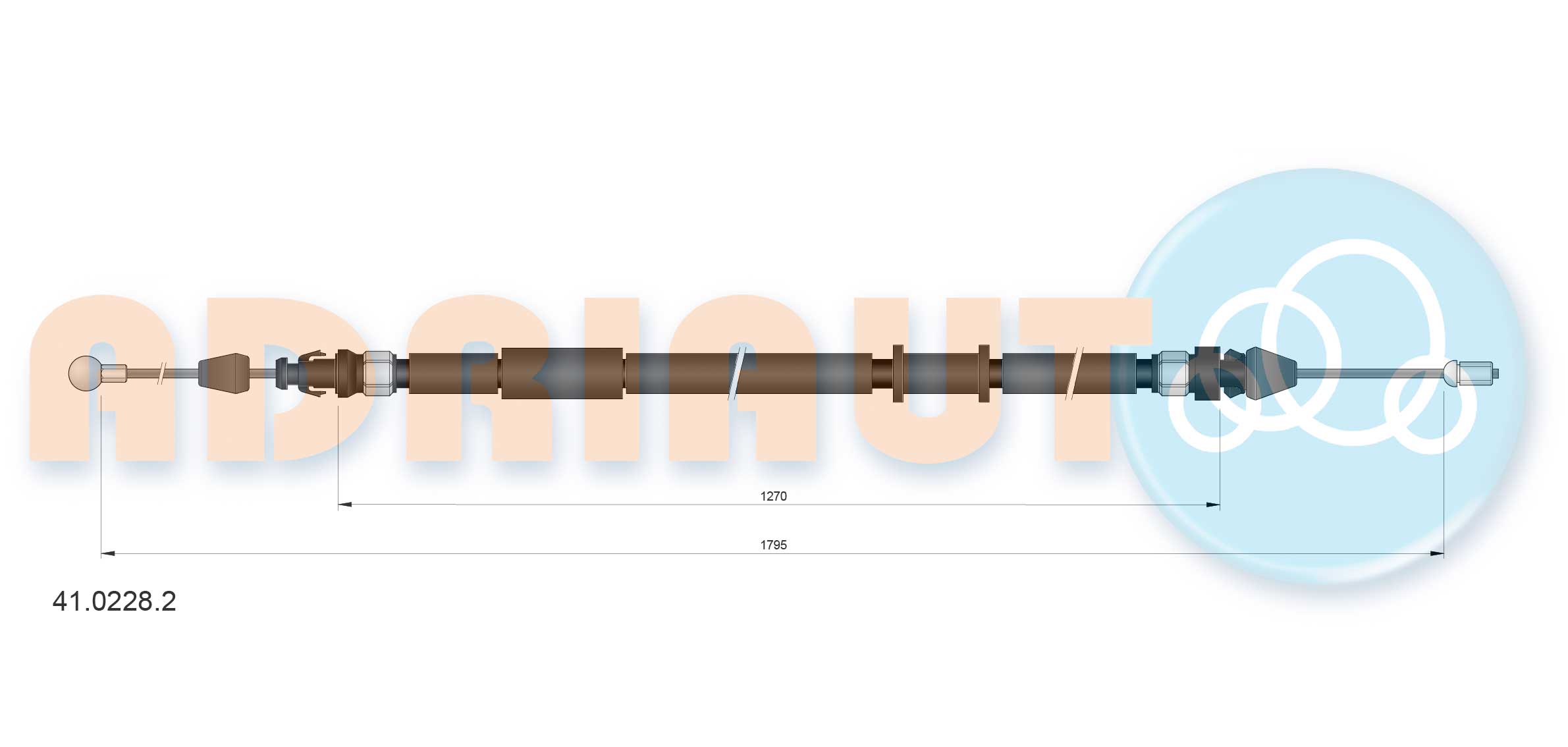 Cable Pull, parking brake (41.0228.2)