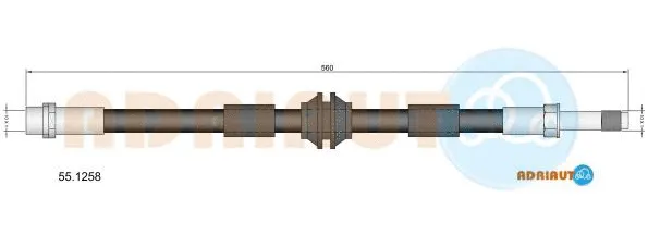 Brake Hose (55.1258)