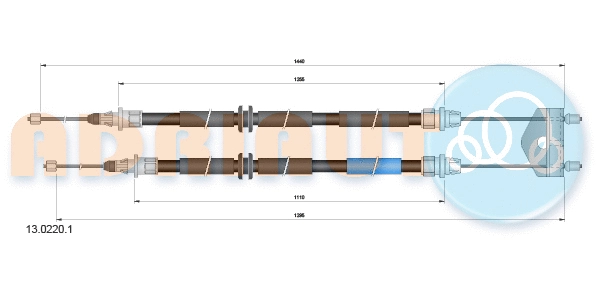 Cable Pull, parking brake (13.0220.1)