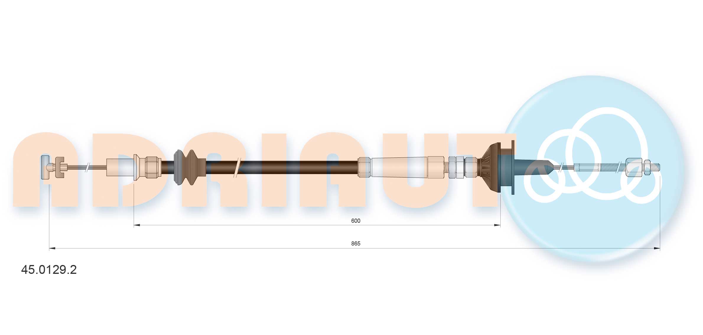 Cable Pull, clutch control (45.0129.2)