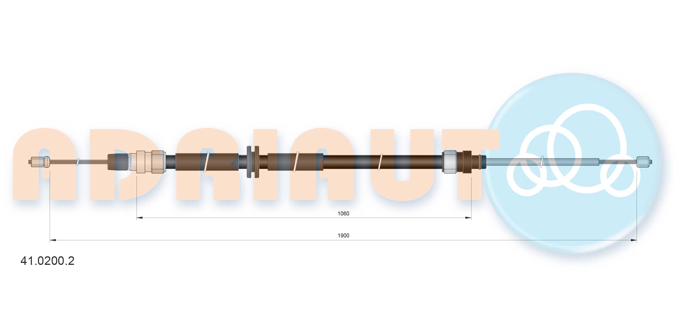 Cable Pull, parking brake (41.0200.2)