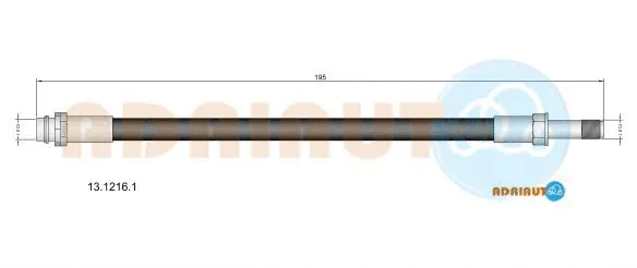 Brake Hose (13.1216.1)