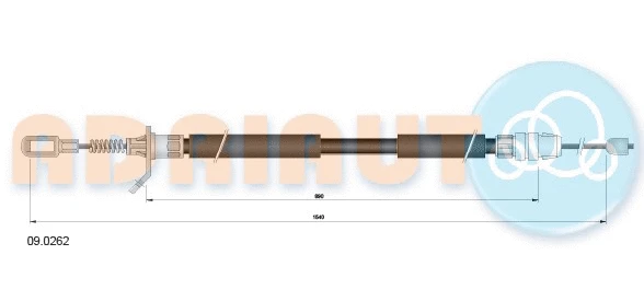 Cable Pull, parking brake (09.0262)