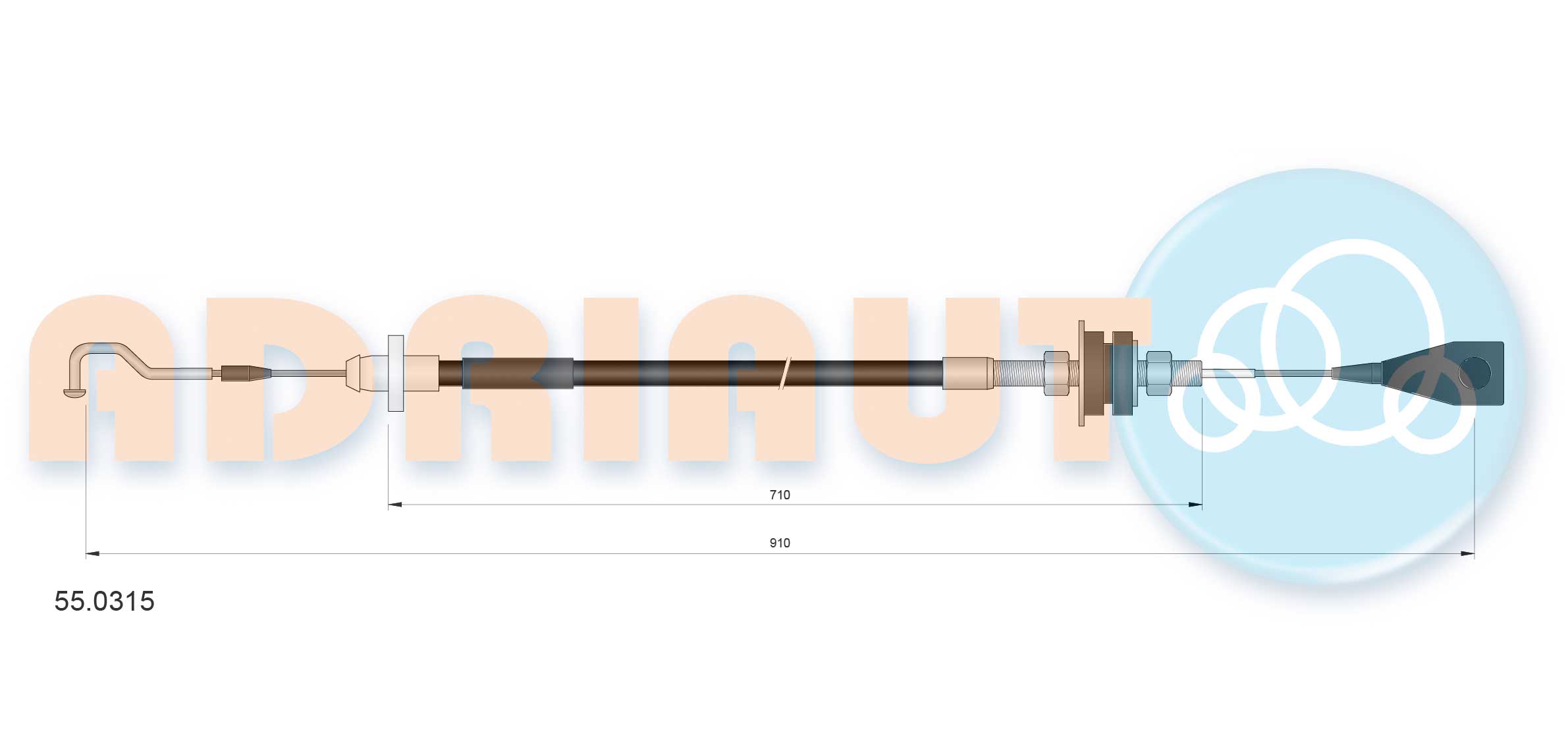 Accelerator Cable (55.0315)