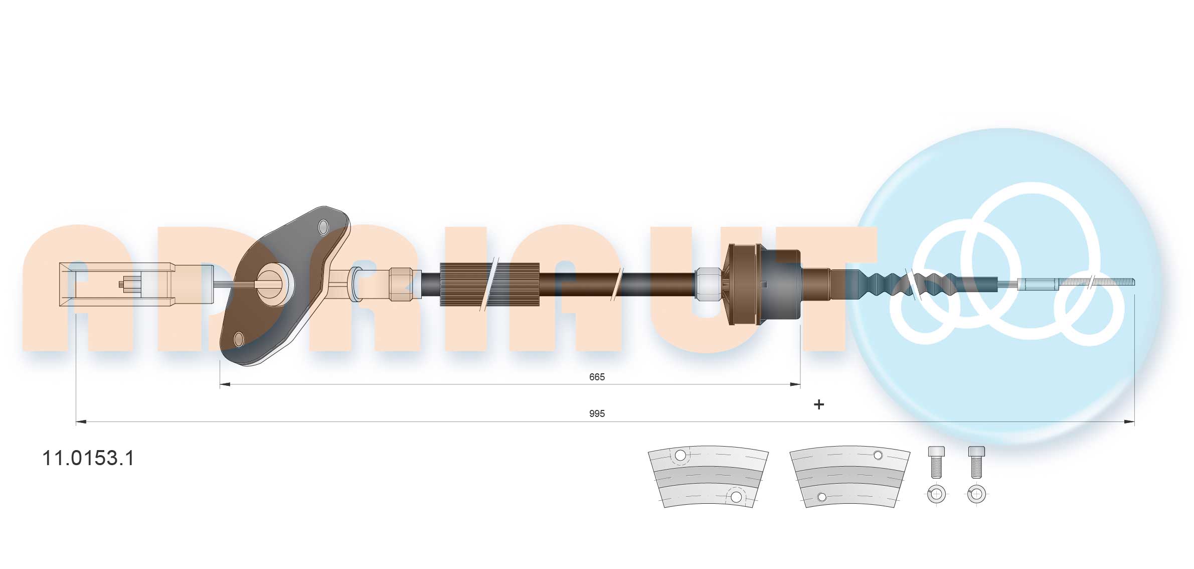 Cable Pull, clutch control (11.0153.1)