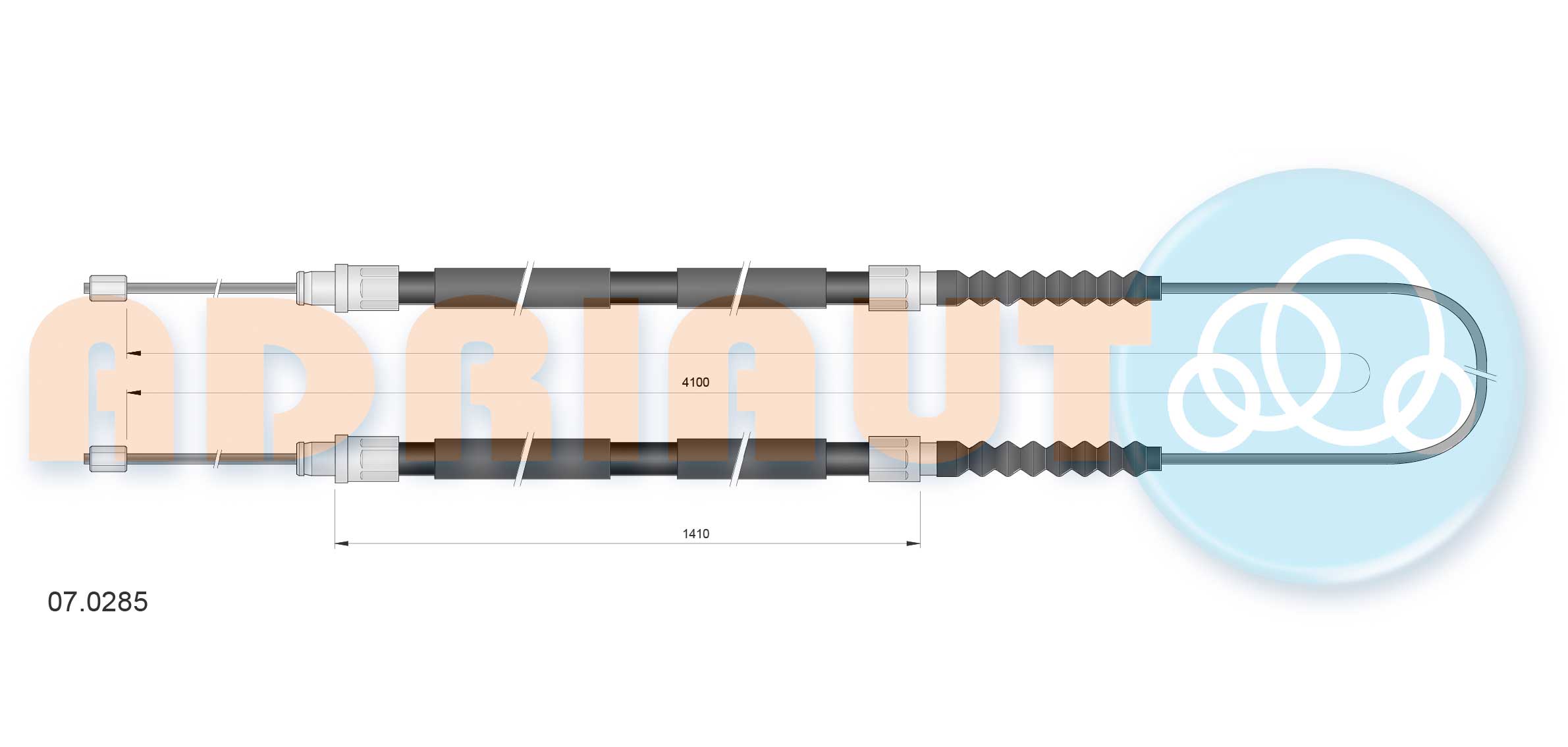 Cable Pull, parking brake (07.0285)