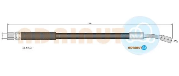 Brake Hose (33.1233)
