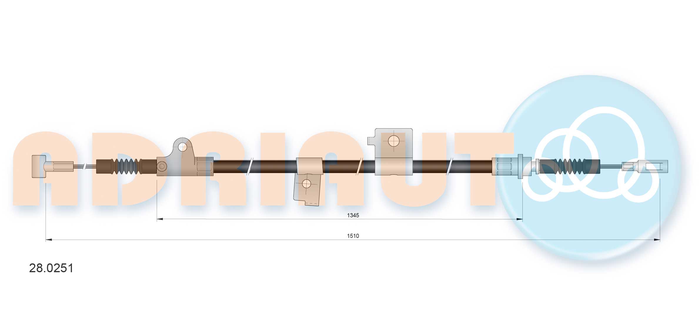 Cable Pull, parking brake (28.0251)