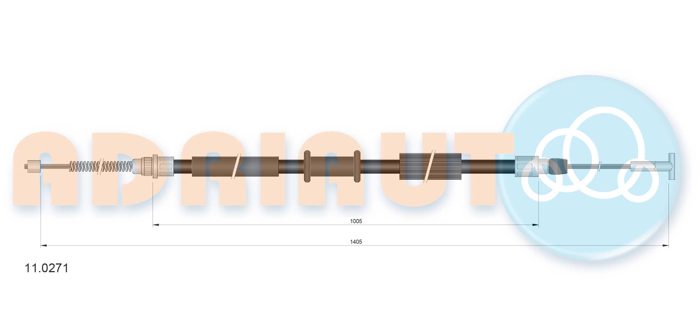 Cable Pull, parking brake (11.0271)
