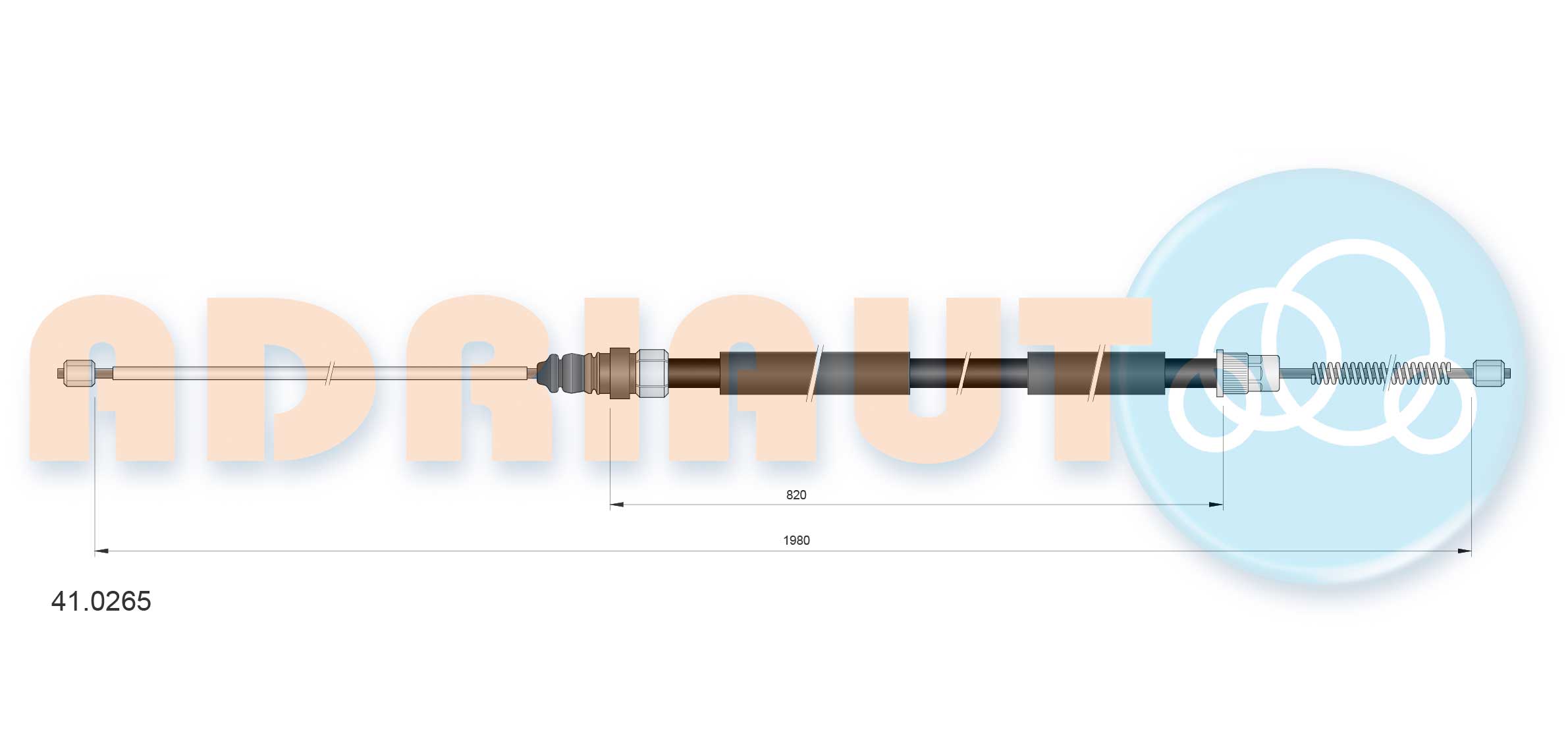 Cable Pull, parking brake (41.0265)