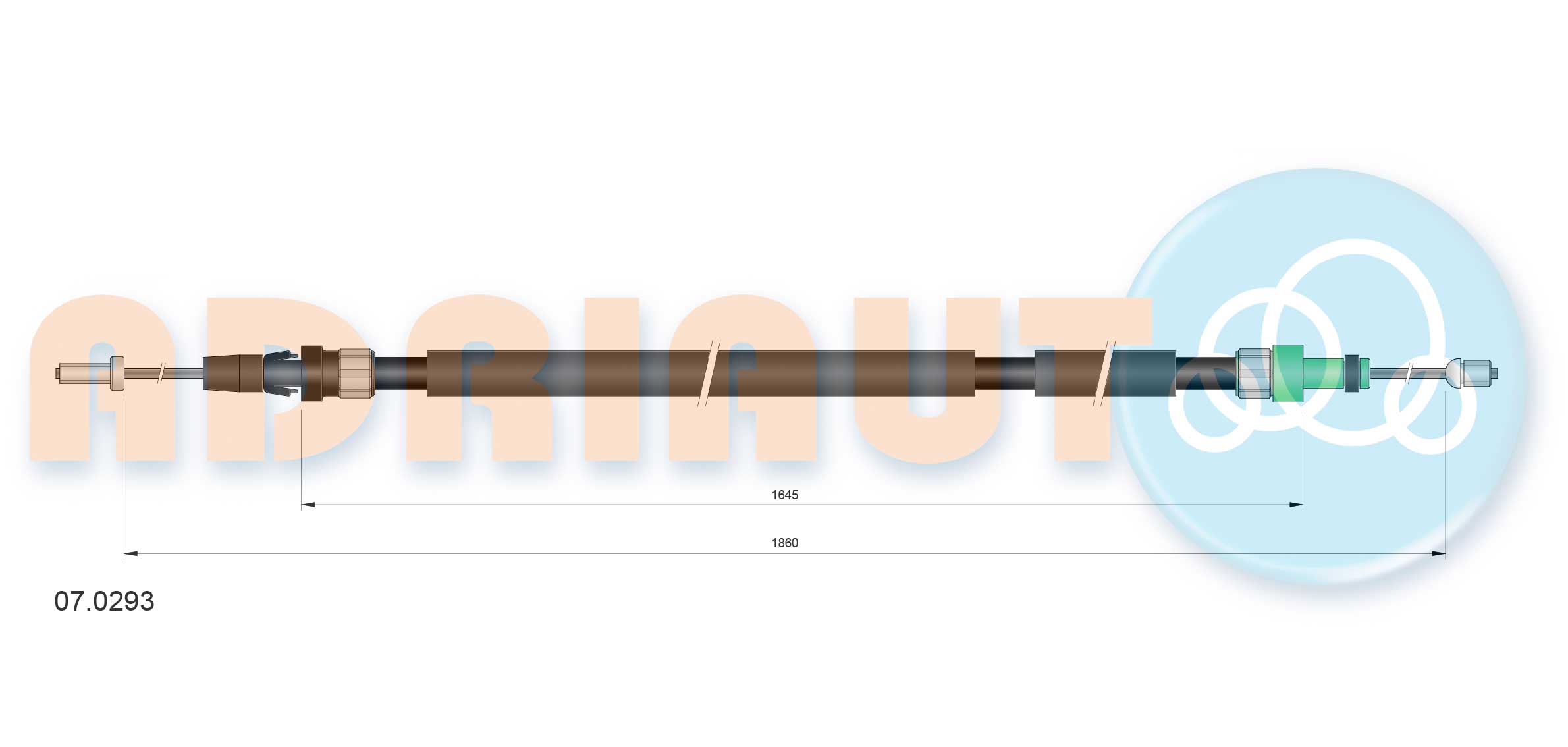 Cable Pull, parking brake (07.0293)
