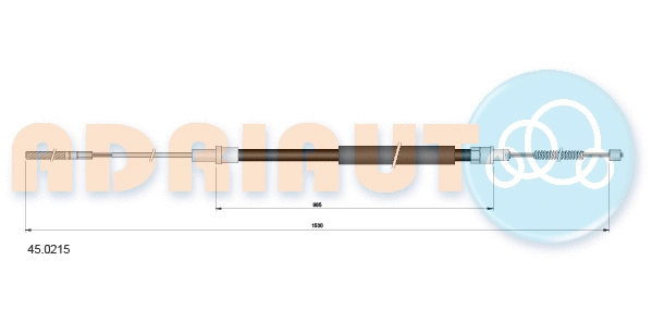 Cable Pull, parking brake (45.0215)