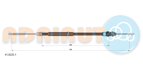 Cable Pull, parking brake (41.0225.1)